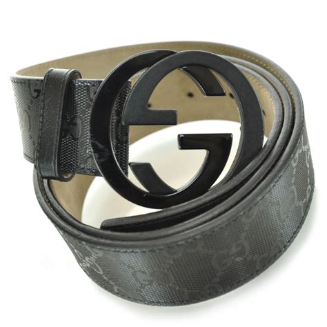 gucci supreme gg belt|black gucci imprime belt.